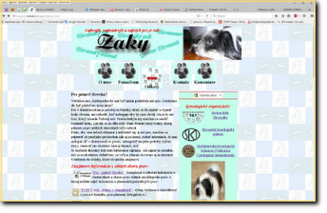 web Havanský pes Zaky